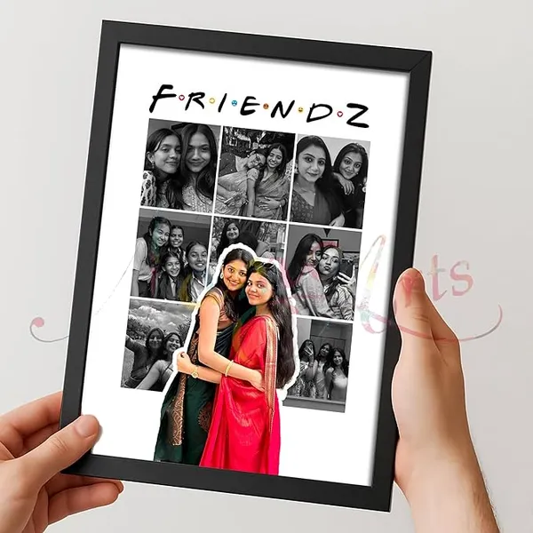 Personalized_FRIENDZ_Style_Portrait_Collage_Photo_Frame_|_Customized_Gift_for_Best_Friends,_Boys,_Girls,_Cousins_&_College_Memories_|_Birthday,_Farewell,_Anniversary,_Wedding_|_Glare-Free_Laminated_Wooden_Frame_|_A5/A4/A3