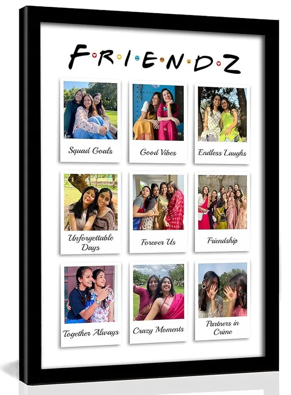 Personalized_FRIENDZ_Theme_Collage_Photo_Frame_|_Customised_Gift_for_Best_Friends,_Girls,_Boys,_Couple,_Cousins_&_Family_|_Birthday,_Anniversary,_Farewell,_Wedding_|_Glare-Free_Laminated_Wooden_Frame