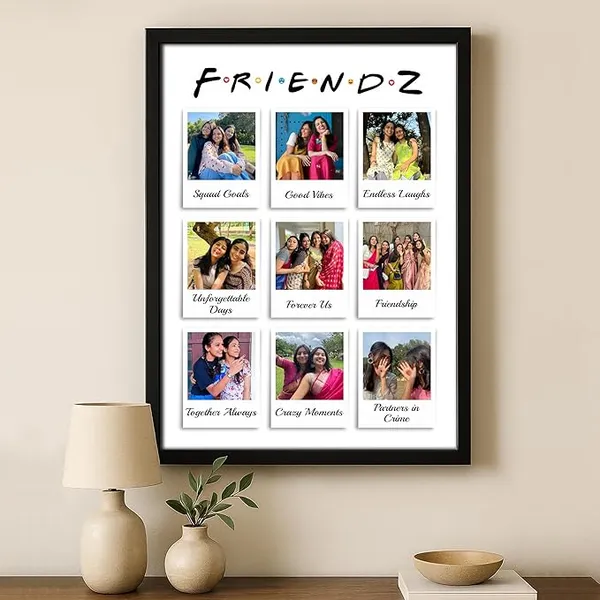 Personalized_FRIENDZ_Theme_Collage_Photo_Frame_|_Customised_Gift_for_Best_Friends,_Girls,_Boys,_Couple,_Cousins_&_Family_|_Birthday,_Anniversary,_Farewell,_Wedding_|_Glare-Free_Laminated_Wooden_Frame