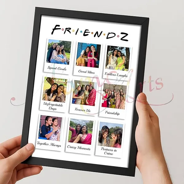 Personalized_FRIENDZ_Theme_Collage_Photo_Frame_|_Customised_Gift_for_Best_Friends,_Girls,_Boys,_Couple,_Cousins_&_Family_|_Birthday,_Anniversary,_Farewell,_Wedding_|_Glare-Free_Laminated_Wooden_Frame
