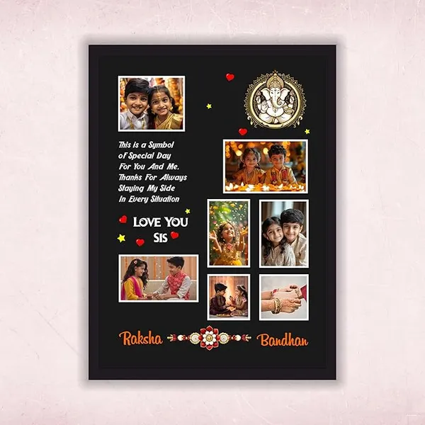 Personalized_Raksha_Bandhan_Photo_Frame_|_Custom_Brother_Sister_Picture_Collage_Gift_with_Quote_|Black_Theme