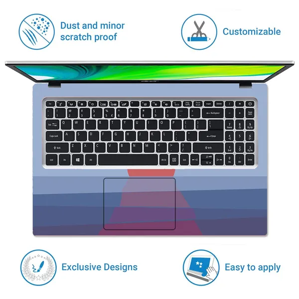 Sky_Blue_Full_Body_Laptop_Skins_Sticker_Laminated_Hd_Quality_Vinyl_Fits_Upto_15.6_Inches_Compatible_For_Dell,_Lenovo,_Acer,_Hp,_Asus_Abstract_Sunset