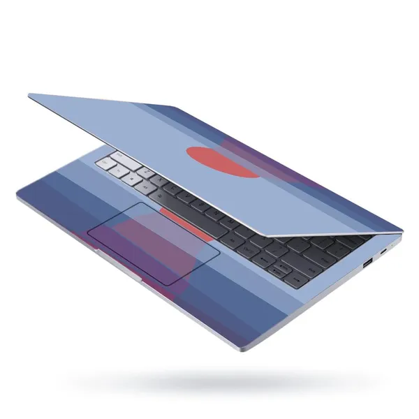 Sky_Blue_Full_Body_Laptop_Skins_Sticker_Laminated_Hd_Quality_Vinyl_Fits_Upto_15.6_Inches_Compatible_For_Dell,_Lenovo,_Acer,_Hp,_Asus_Abstract_Sunset