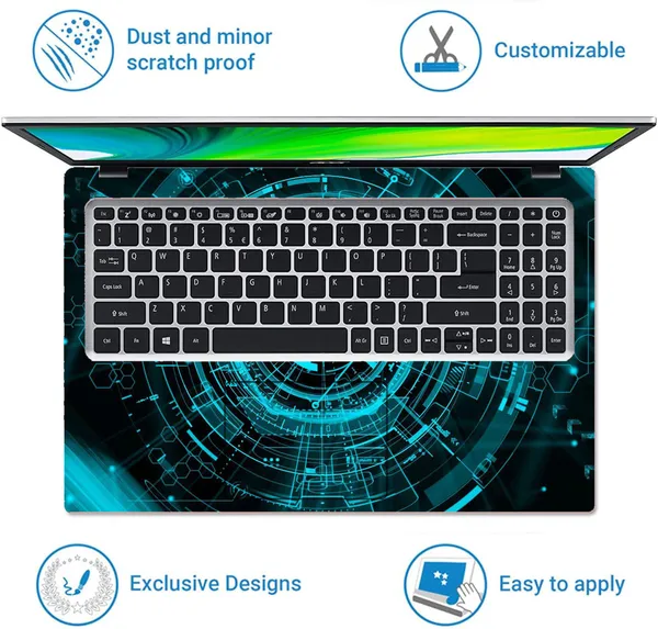 Multicolor_Premium_Vinyl_Signs_&_Symbols_Theme_Glossy_Finish_Full_Body_Cover_Laptop_Skin_Compatible_For_15.6_Inch