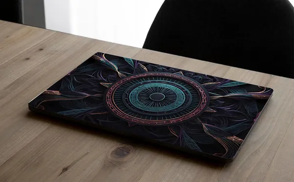 Black_Laptop_Skin_Cover_15.6_Inch_Glossy_Laminated_Waterproof_Laptop_Skin_Scratch_Resistant_And_Durable_Easy_To_Apply_And_Residue_Free