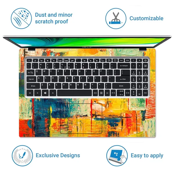 Multicolor_Painting_Premium_Laptop_Skin__Sleek,_Durable,_&_Easy_To_Apply__Scratch_Resistant_&_Stylish_Designs__Universal_Fit_For_All_Laptops__Vibrant_&_Trendy_Patterns