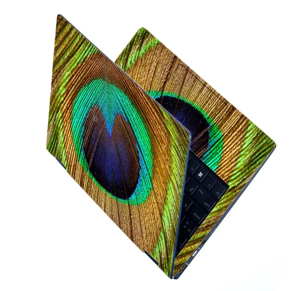Peacock_Laptop_Full_Body_Skin_Sticker_Vinyl_Wrap_For_Complete_Laptop_Protection_Waterproof_&_Aesthetic_Peacock_Krishna_Feather