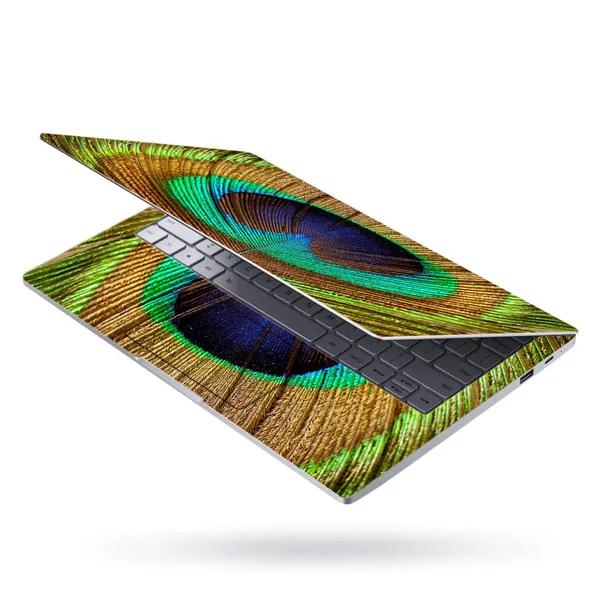 Peacock_Laptop_Full_Body_Skin_Sticker_Vinyl_Wrap_For_Complete_Laptop_Protection_Waterproof_&_Aesthetic_Peacock_Krishna_Feather