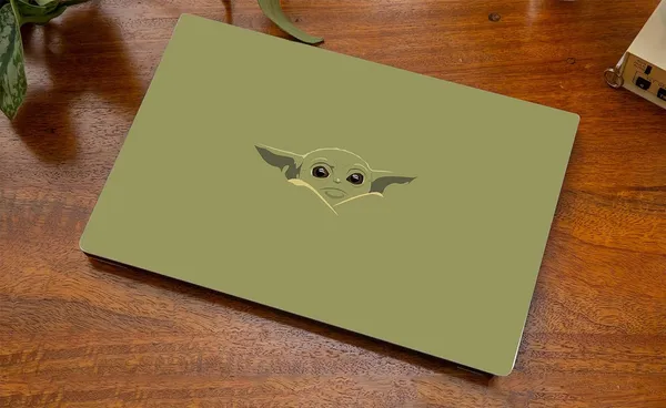 Olive_Green_Laptop_Skin_Made_To_Fit_15.6_Inch_Ultra_Thin,Laminated_Matte_Finish_And_Scratch_Resistant_Easy_To_Apply_And_Remove_No_Residue