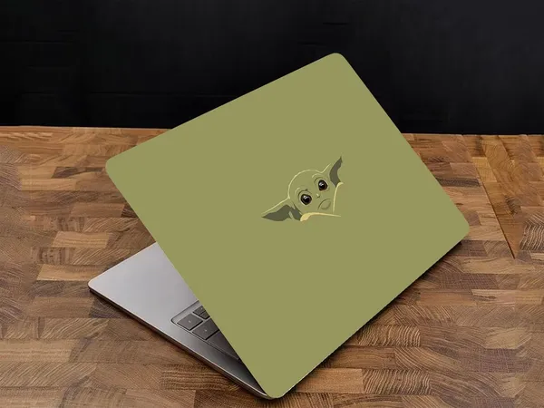 Olive_Green_Laptop_Skin_Made_To_Fit_15.6_Inch_Ultra_Thin,Laminated_Matte_Finish_And_Scratch_Resistant_Easy_To_Apply_And_Remove_No_Residue