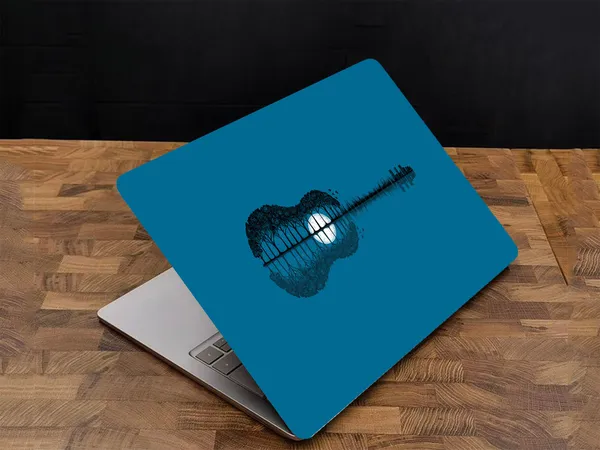 Teal_Blue_Premium_Vinyl_Illustrations_Theme_Laptop_Skin_Sticker_Compatible_For_15.6_Inch