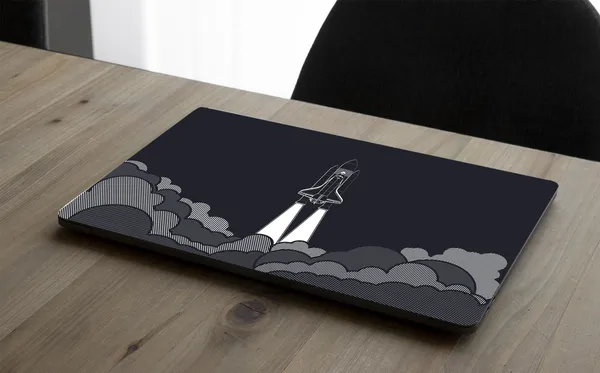 Black_Premium_Vinyl_Illustrations_Theme_Glossy_Finish_Laptop_Skin_Sticker_Compatible_For_15.6_Inch