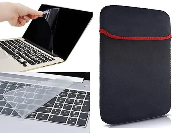 Black_&_Red_14_Inch_Laptop_Sleeve_With_Transparent_Screen_Guard_&_Keyguard_3_In_1_Laptop_Accessory_Set_Anti_Scratch,_Dustproof_Sleeve_Matte_Transparent