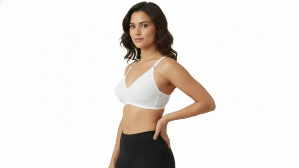 White_Cotton_Blend_Non_Padded_Bra_For_Women