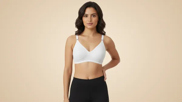 White_Cotton_Blend_Non_Padded_Bra_For_Women