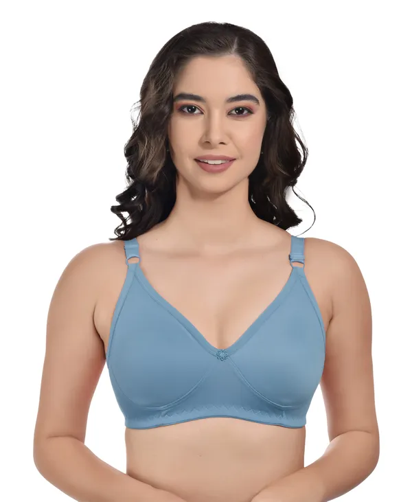 Blue_Cotton_Blend_Non_Padded_Bra_Cross_Bra_For_Women