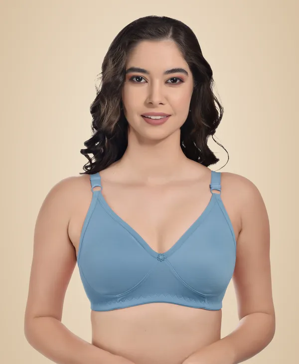 Blue_Cotton_Blend_Non_Padded_Bra_Cross_Bra_For_Women
