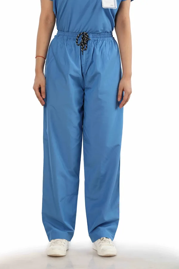 Sky_Blue_5_Pocket_Mandarin_Collar_Scrub_With_Cap_&_Mask_For_Women