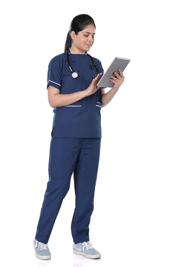 Air_Force_7_Pocket_Biofit_Collar_Scrub_With_Cap_&_Mask_For_Women
