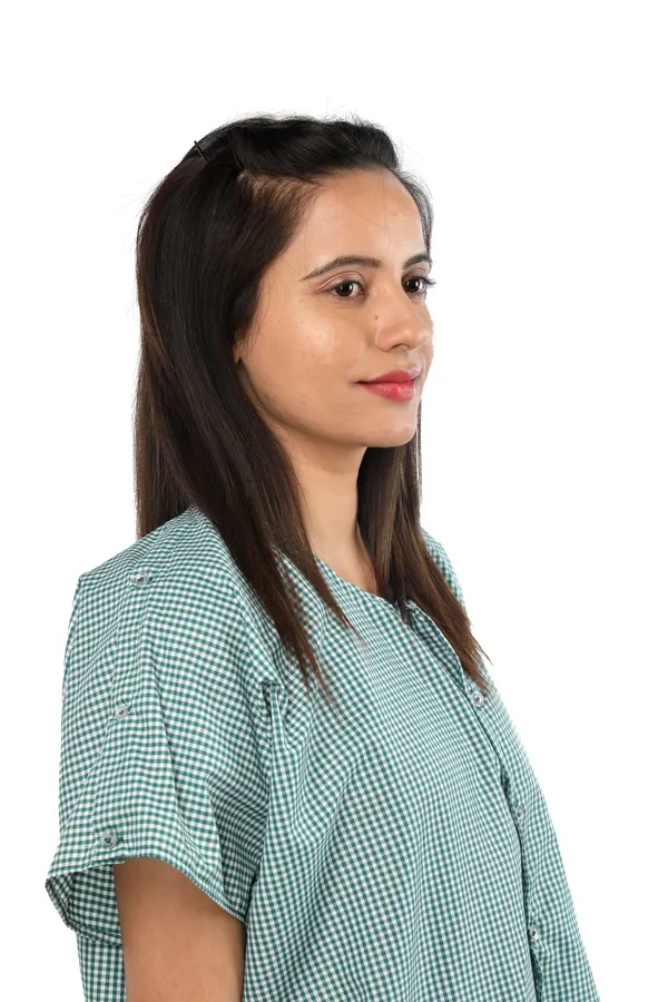 Green_Checks_Unisex_Patient_Dress_Side_Open
