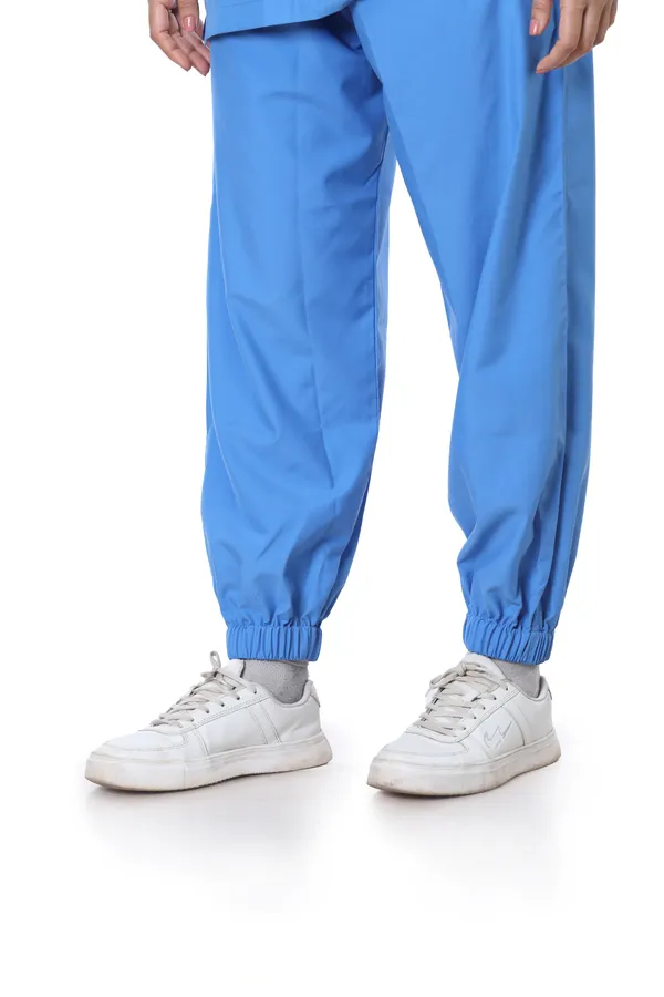 Sky_Blue_7_Pocket_V_Neck_Scrub_With_Cap_&_Mask_For_Women