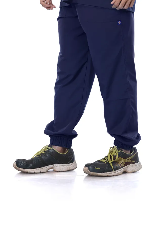 Navy_Blue_7_Pocket_Mandarin_Collar_Scrub_With_Cap_&_Mask_For_Men