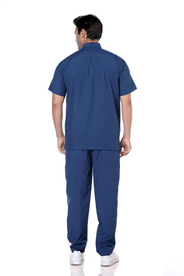 Air_Force_5_Pocket_Mandarin_Collar_Scrub_With_Cap_&_Mask_For_Men