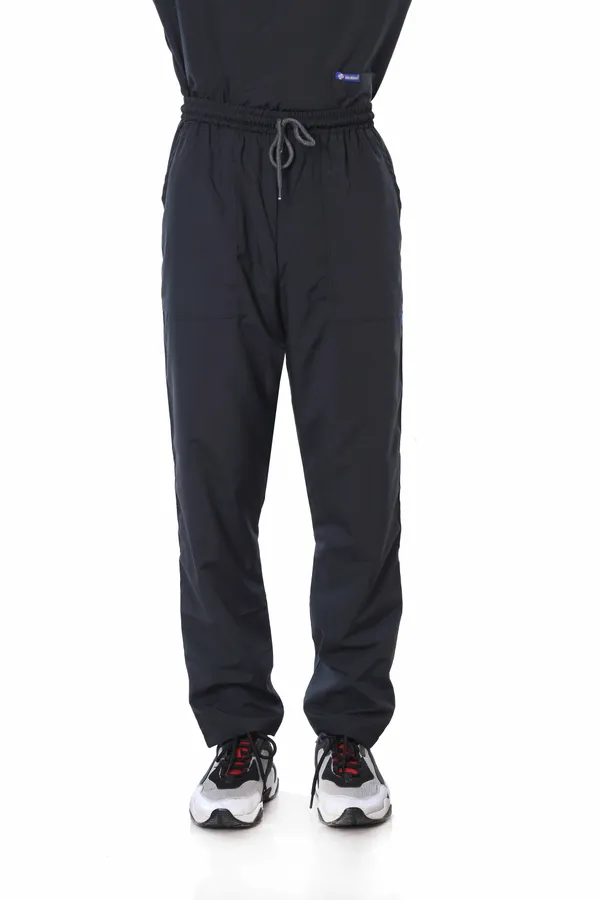 Black_5_Pocket_V_Neck_Scrub_With_Cap_&_Mask_For_Men