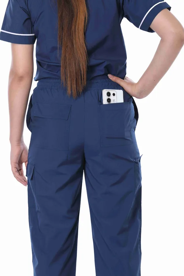 Air_Force_9_Pocket_Scrub_V_Neck_With_Cap_&_Mask_For_Women
