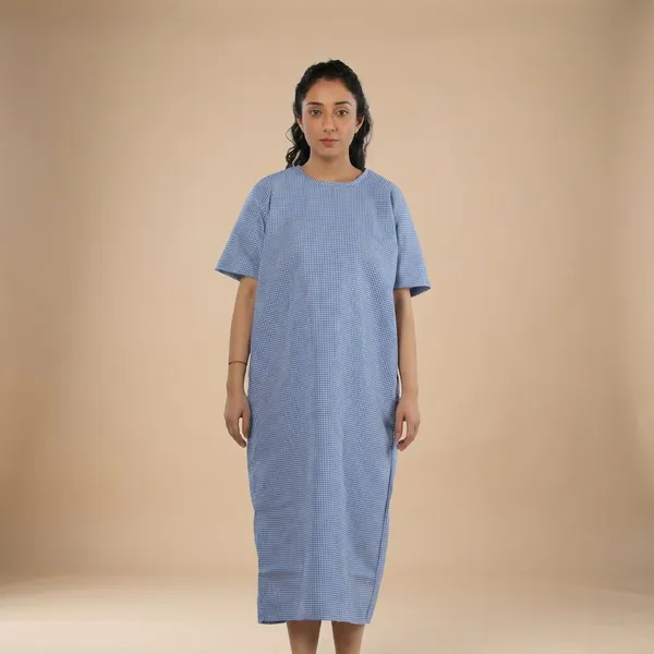Blue_Checks_Unisex_Patient_Dress
