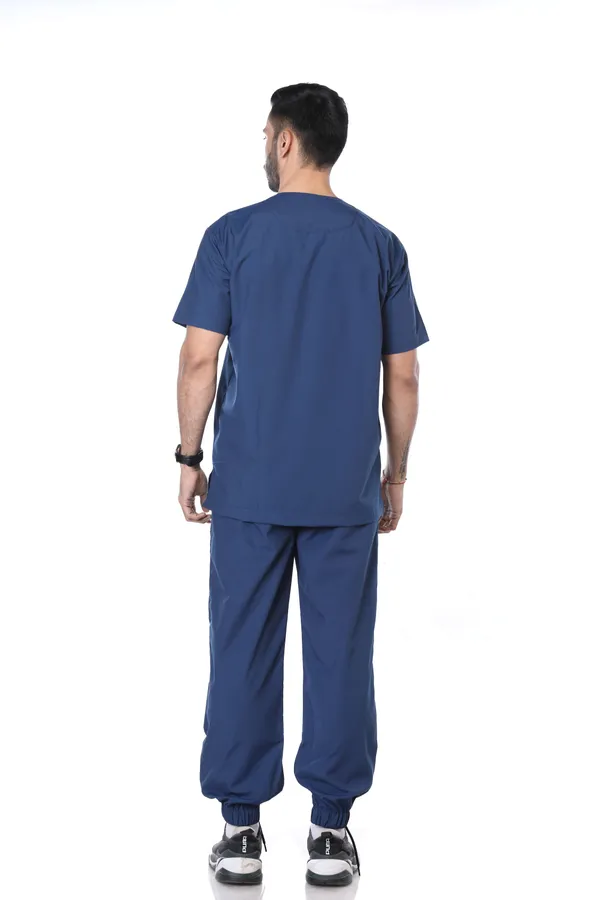 Air_Force_7_Pocket_Mandarin_Collar_Scrub_With_Cap_&_Mask_For_Men