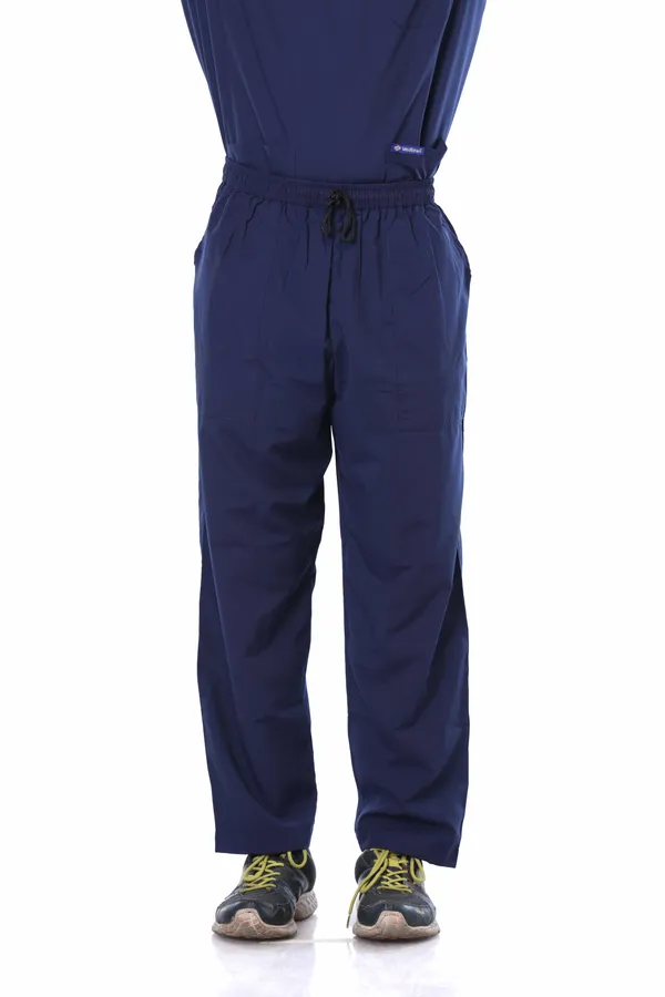 Navy_Blue_5_Pocket_V_Neck_Scrub_With_Cap_&_Mask_For_Men