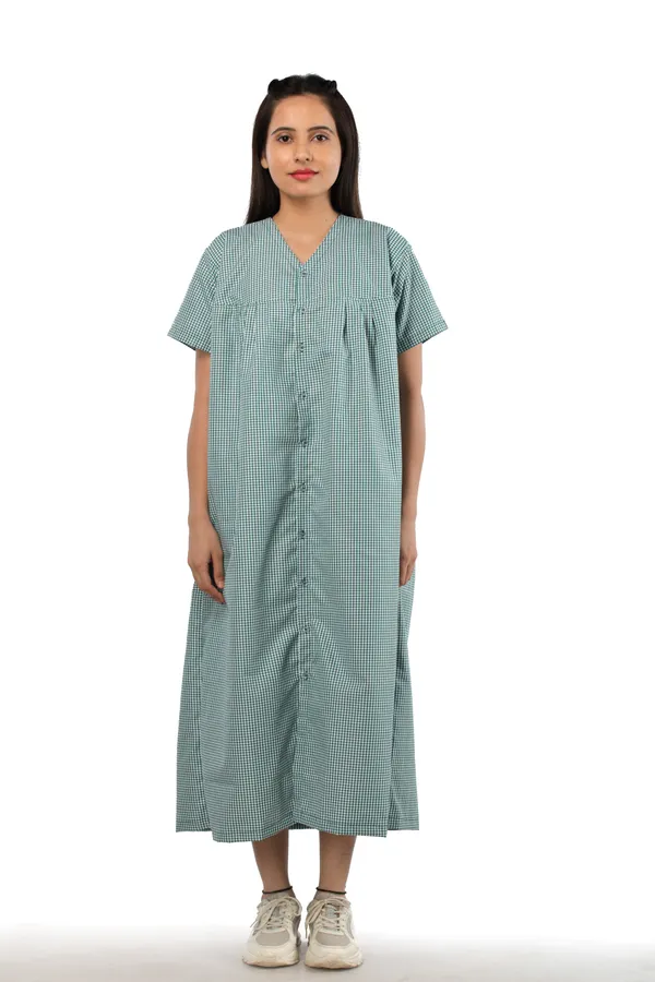 Green_Checks_Ladies_Patient_Dress