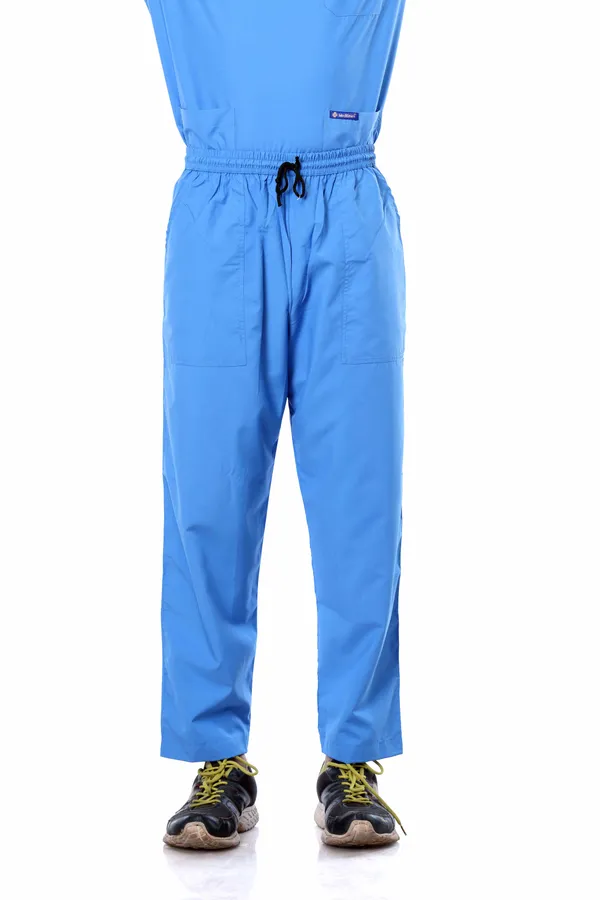 Sky_Blue_5_Pocket_V_Neck_Scrub_With_Cap_&_Mask_For_Men