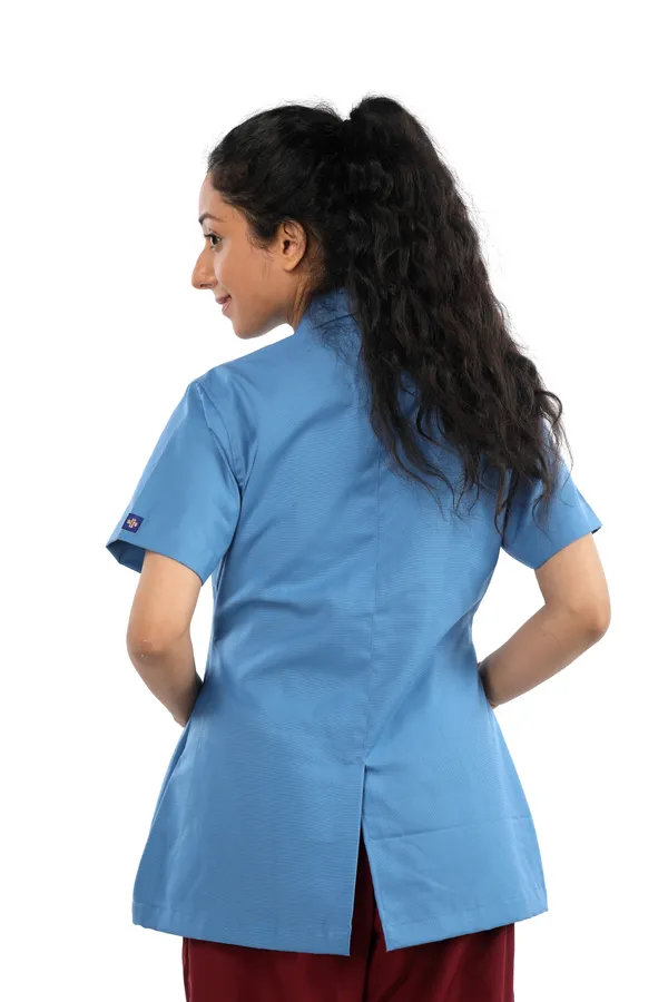 Sky_Blue_Premium_Fabric_Apron_Half_Sleeves