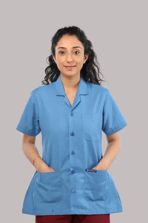 Sky_Blue_Premium_Fabric_Apron_Half_Sleeves