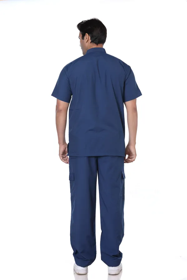 Air_Force_9_Pocket_Mandarin_Collar_Scrub_With_Cap_&_Mask_For_Men