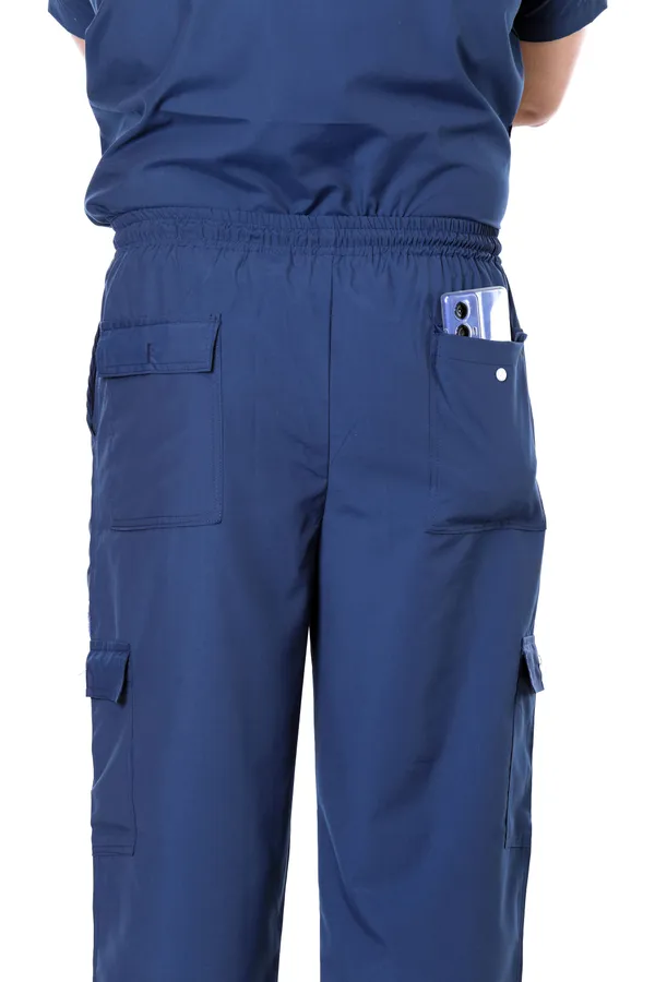 Air_Force_9_Pocket_Mandarin_Collar_Scrub_With_Cap_&_Mask_For_Men