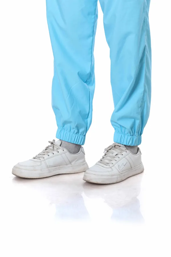 Pastel_Blue_7_Pocket_Mandarin_Collar_Scrub_With_Cap_&_Mask_For_Women