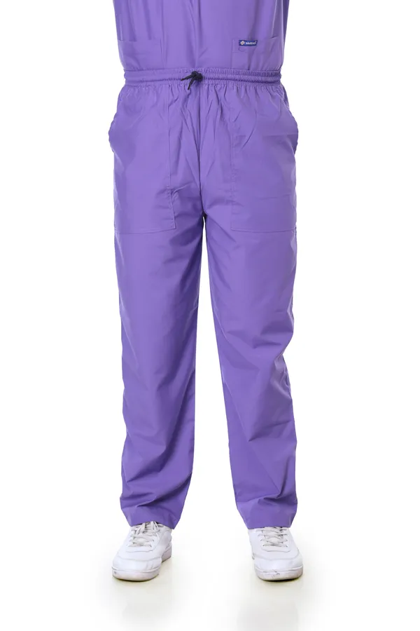 Lavender_5_Pocket_Mandarin_Collar_Scrub_With_Cap_&_Mask_For_Men
