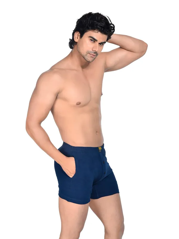 Pack_Of_2_Mens_Dark_Blue_And_Navy_Blue_Cotton_Shorts