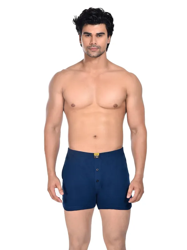 Pack_Of_2_Mens_Dark_Blue_And_Navy_Blue_Cotton_Shorts