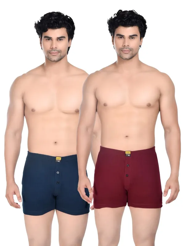 Pack_Of_2_Mens_Blue_And_Red_Cotton_Shorts