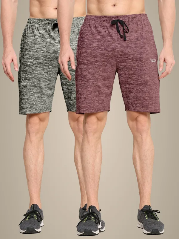 Pack_Of_2_Mens_Grey_And_Maroon_Cotton_Shorts