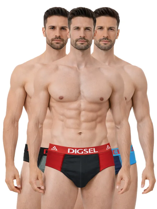 Digsel_Men_100%_Cotton_Self_Design_Briefs_Pack_Of_3
