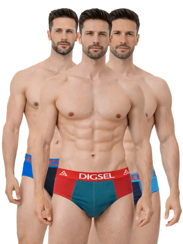 Digsel_Men_100%_Cotton_Self_Design_Briefs_Pack_Of_3