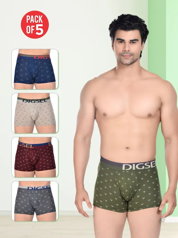 Digsel_Men_Elastane_Printed_Trunks_5x_Softer_than_Cotton_4-Way_Stretch_Soft_Elastic_waistband_Trunks_-_Pack_of_5