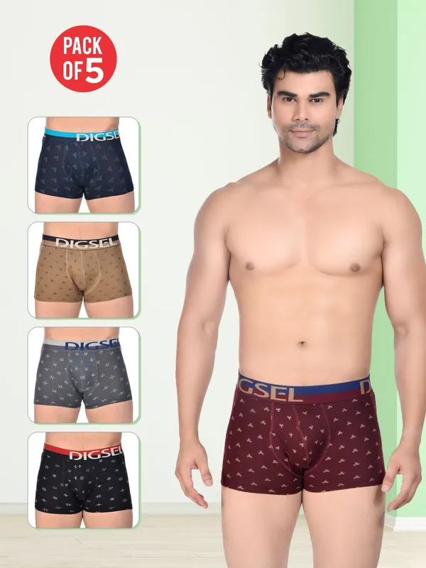 Digsel_Men_Elastane_Printed_Trunks_5x_Softer_than_Cotton_4-Way_Stretch_Soft_Elastic_waistband_Trunks_-_Pack_of_5