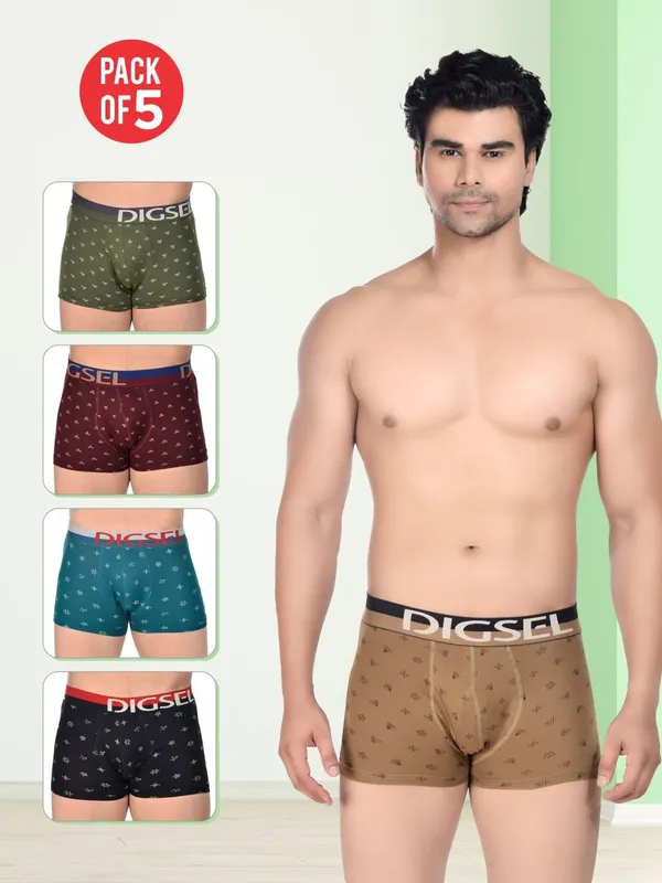 Digsel_Men_Elastane_Printed_Trunks_5x_Softer_than_Cotton_4-Way_Stretch_Soft_Elastic_waistband_Trunks_-_Pack_of_5