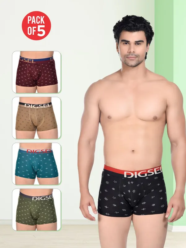 Digsel_Men_Elastane_Printed_Trunks_5x_Softer_than_Cotton_4-Way_Stretch_Soft_Elastic_waistband_Trunks_-_Pack_of_5